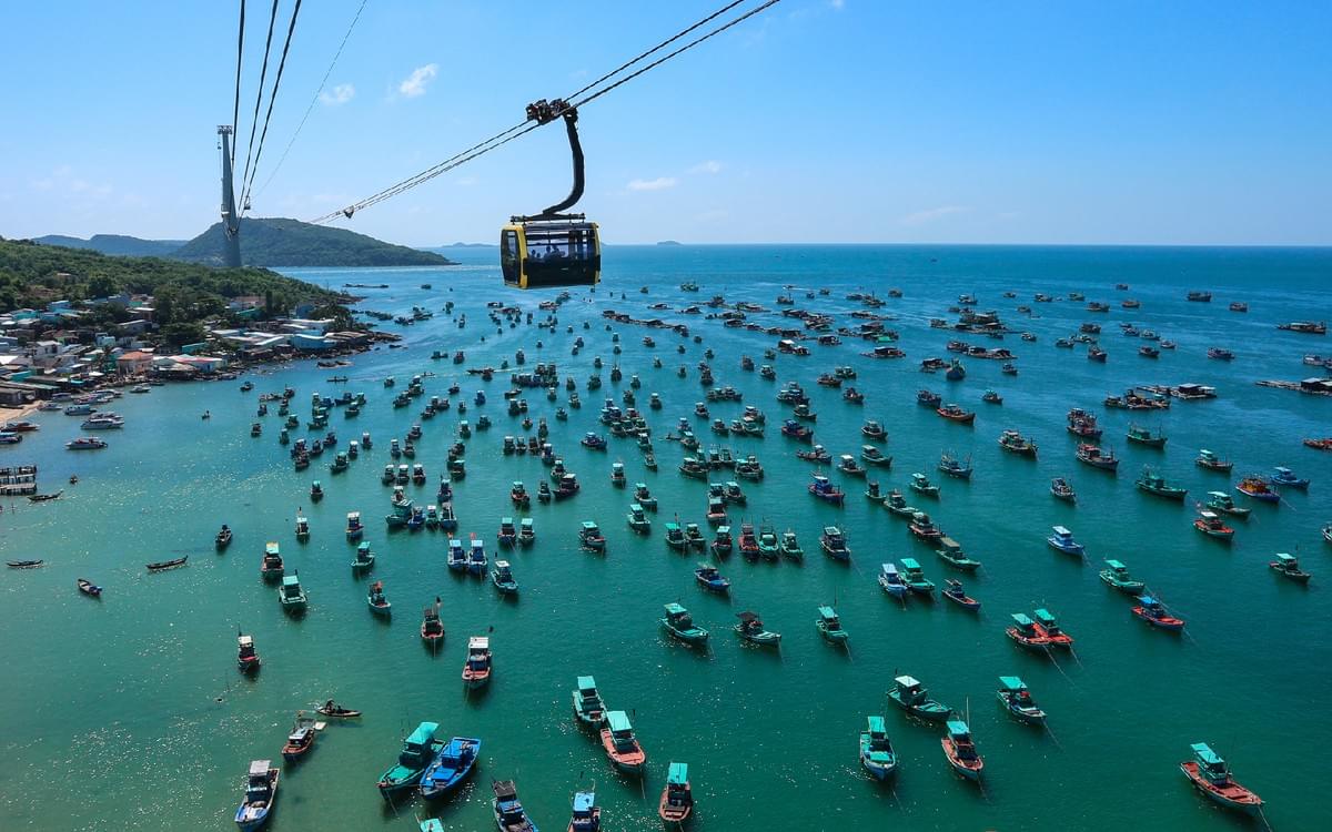 【歡樂富國島】世界最長360度跨海纜車+太陽世界遊樂園+富國大世界 六日