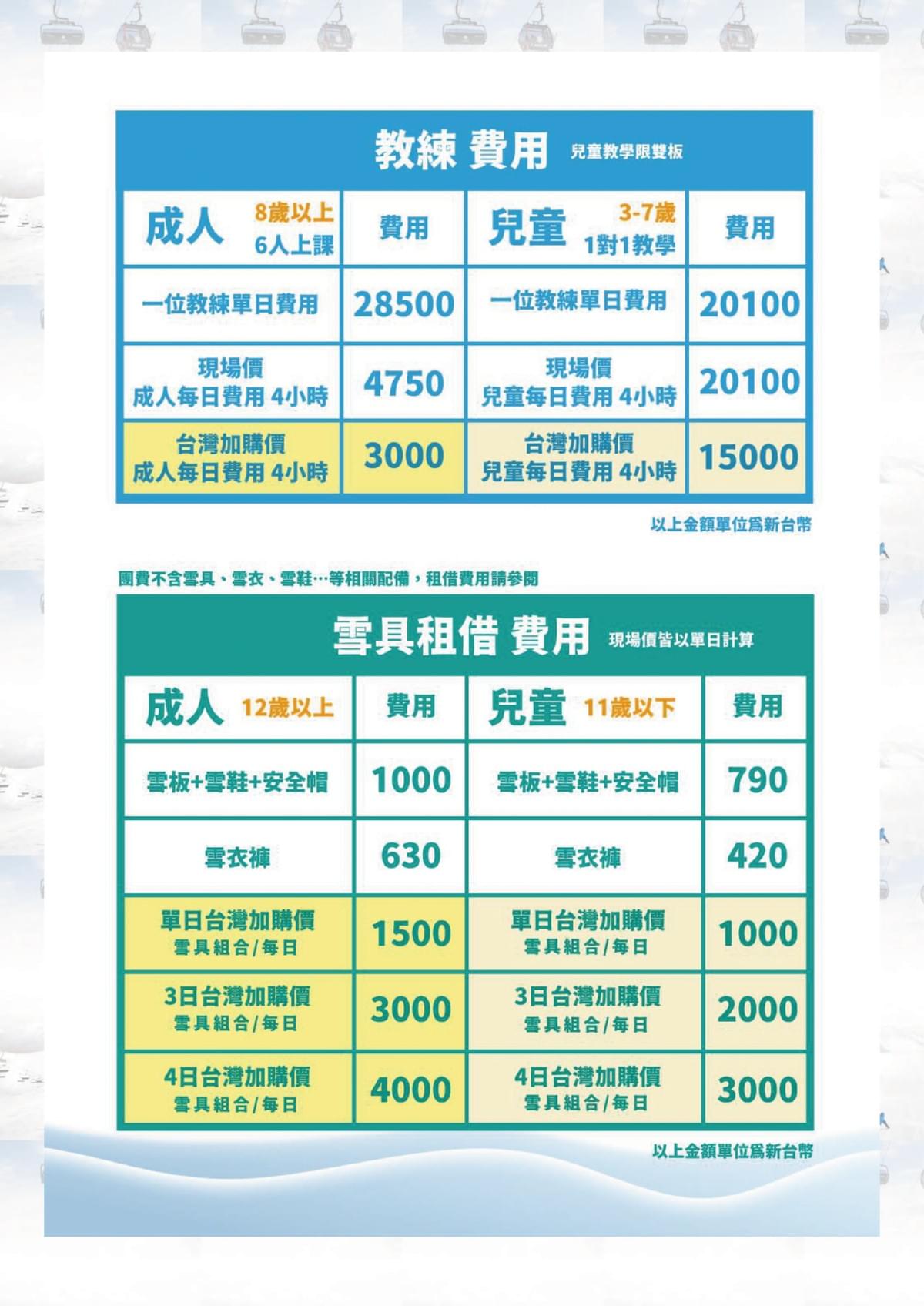 【越後湯澤滑雪】冬季限定 五日