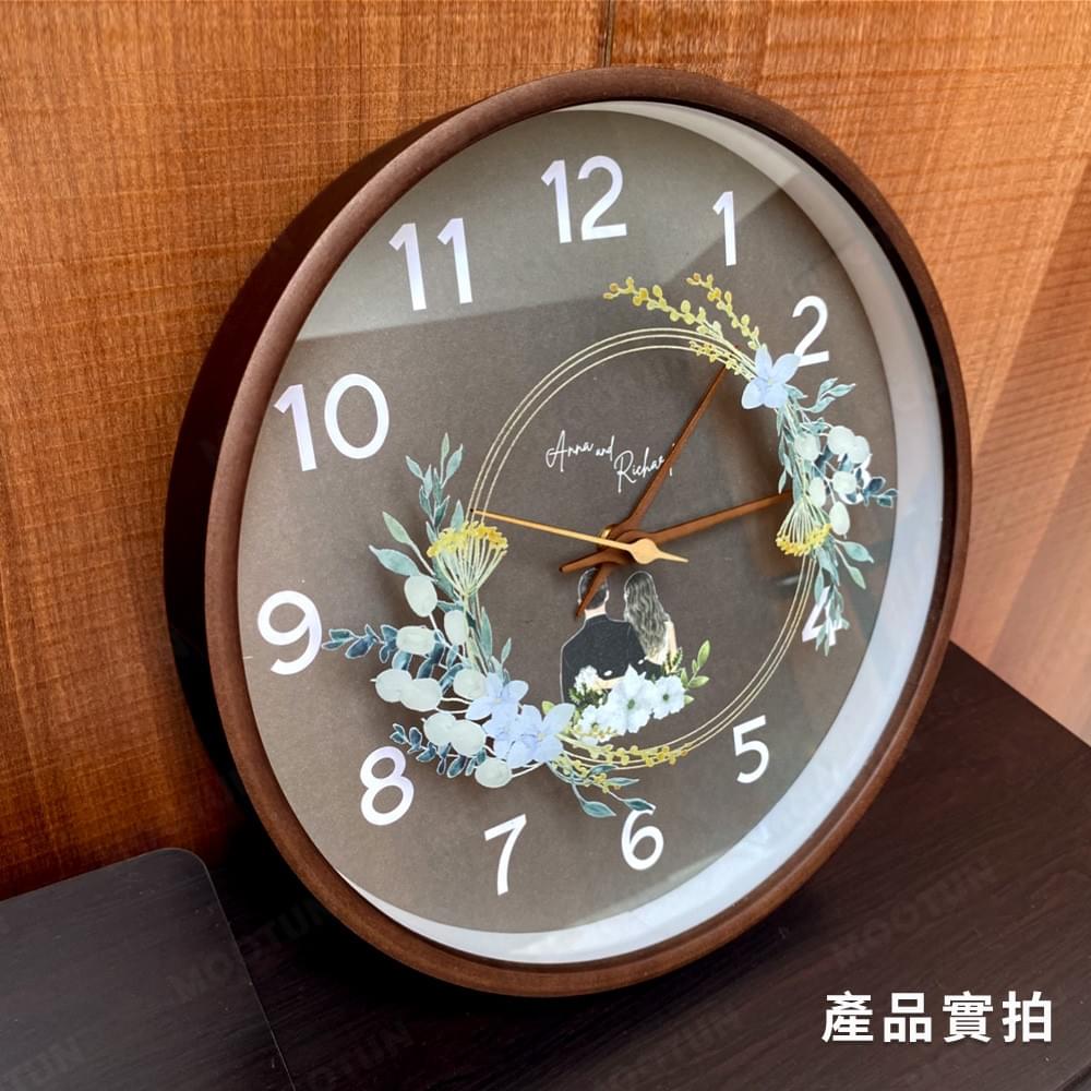 北歐風時尚靜音掛鐘