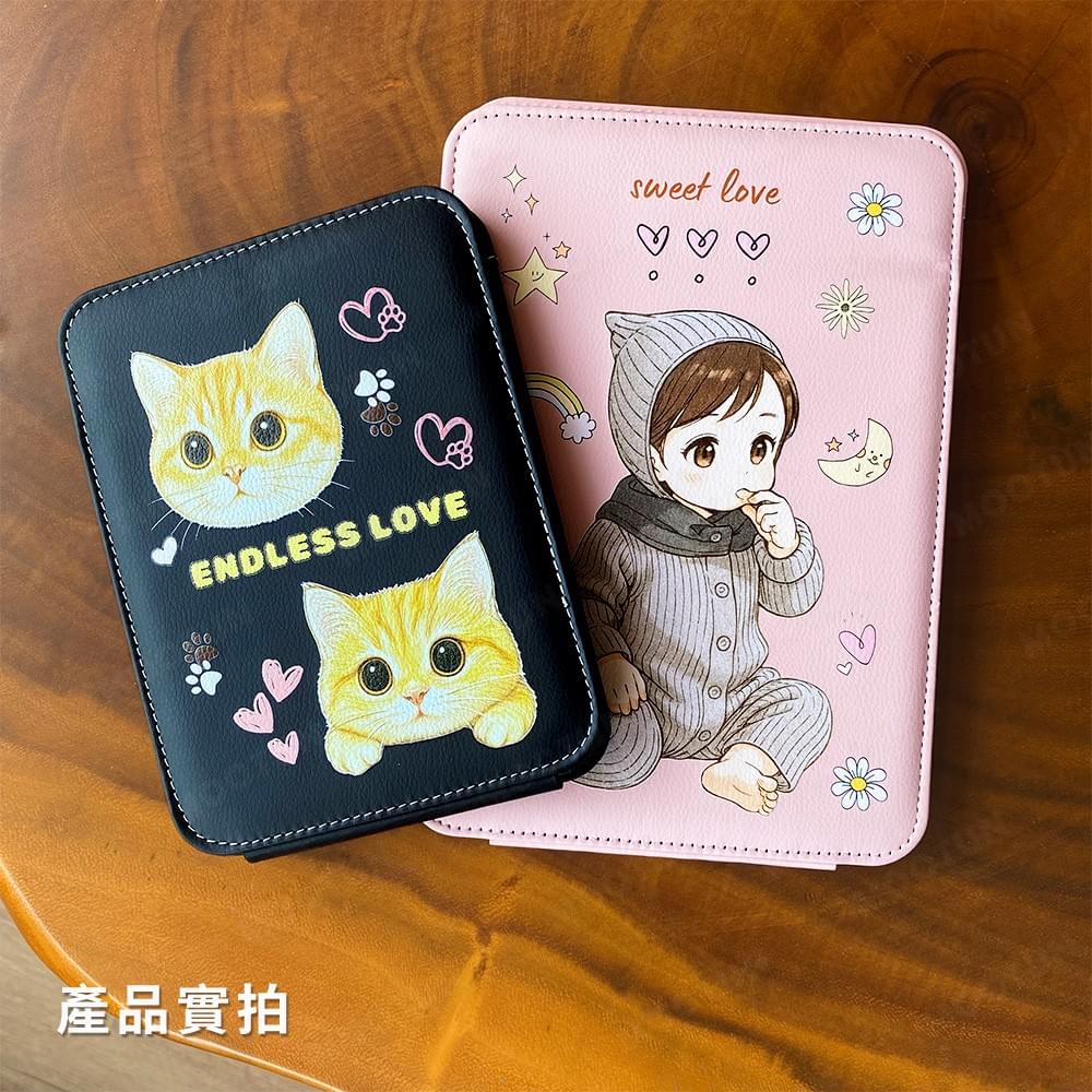 折疊式皮革隨身鏡