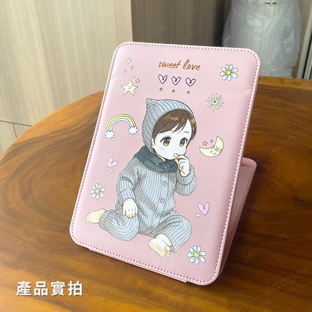 折疊式皮革隨身鏡