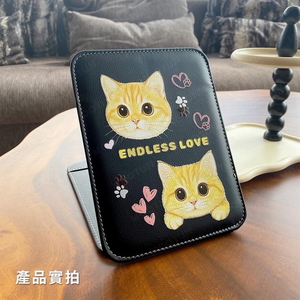 折疊式皮革隨身鏡