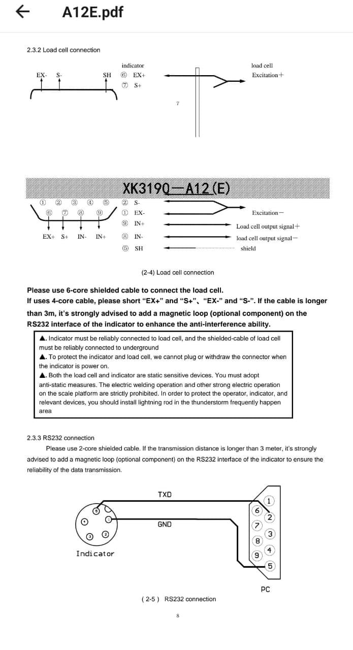 شاشة وزن ميزان طبلية