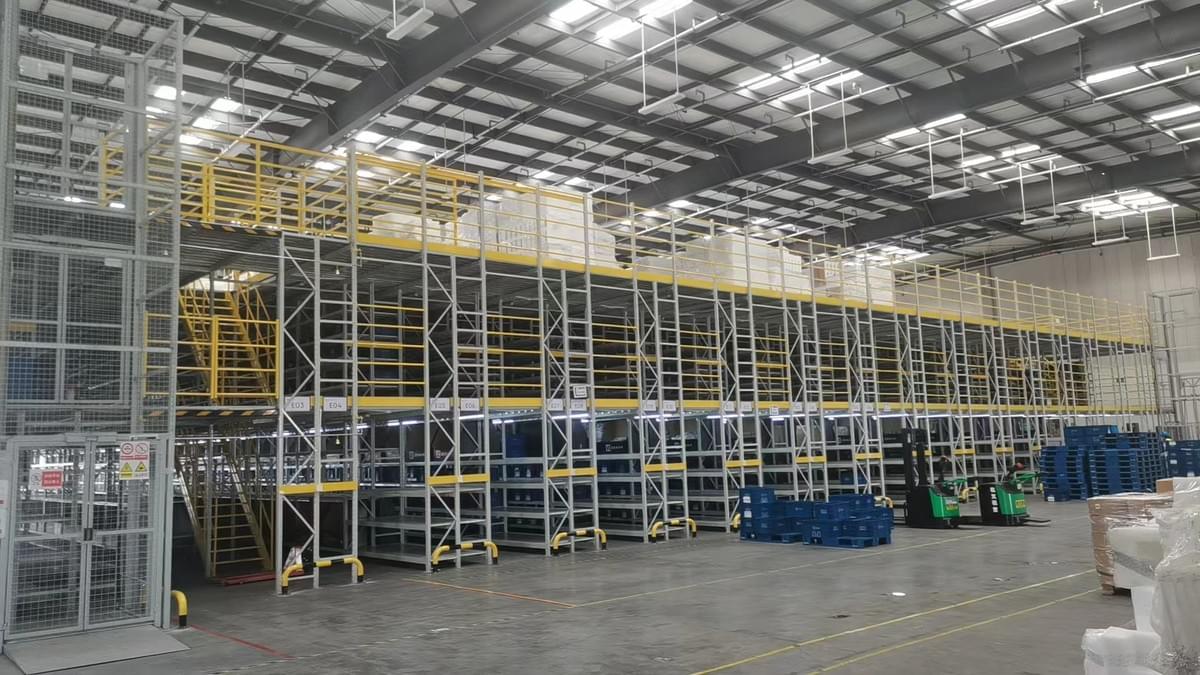 Rack supported mezzanine