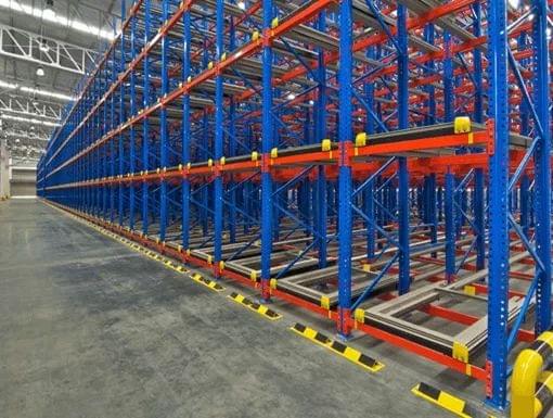 push back pallet rack