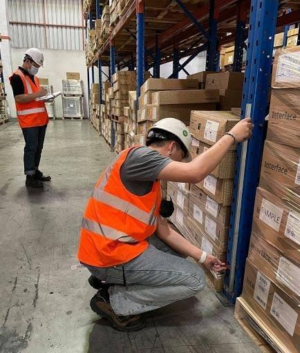 inspection of industrial storage rack