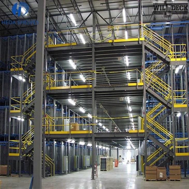 multi-tier mezzanine rack