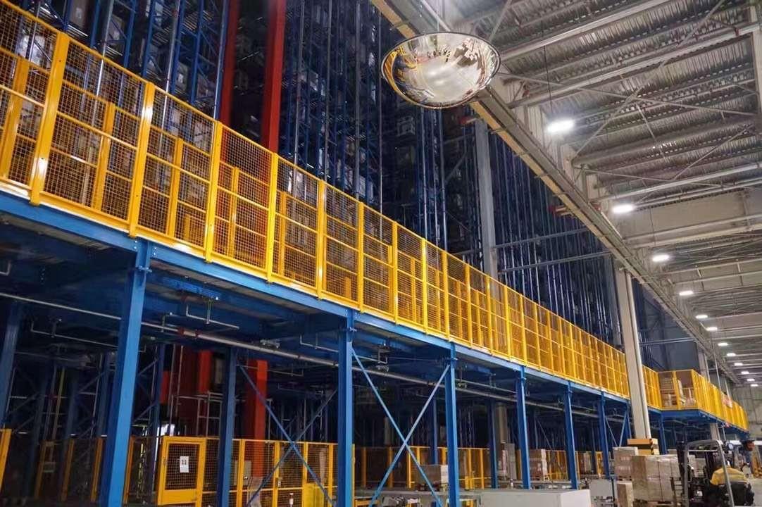 multi-tier mezzanine rack