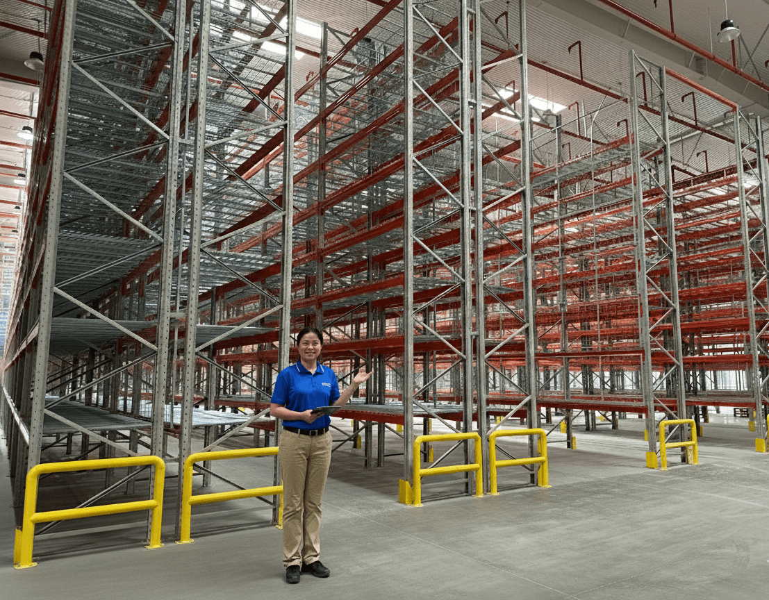 Selective racking installed for customer