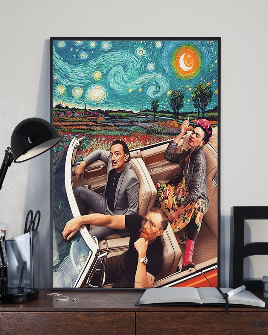 van gogh dali frida kahlo