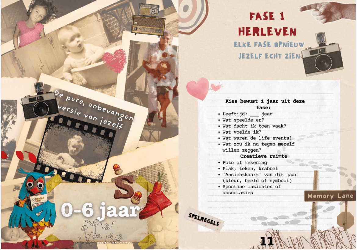 Discover the power of your inner fuss Inner turmoil is a mix of depth and playfulness. With creative forms such as workbook assignments, stories, and a goose board game, you discover how your inner turmoil can actually give strength — towards calm, self-acceptance, and stability.