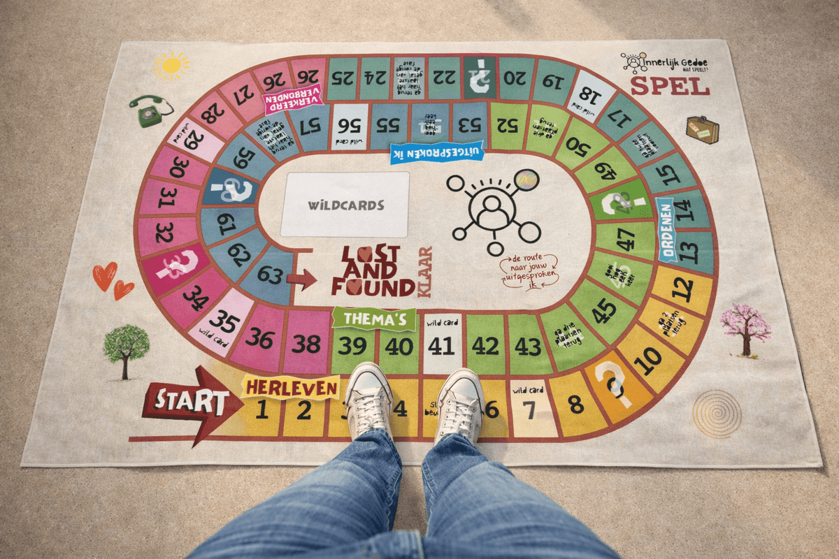 Join our community and gain access to unique tools that help you with self-discovery and growth. Discover the power of your inner fuss Inner turmoil is a mix of depth and playfulness. With creative forms such as workbook assignments, stories, and a goose board game, you discover how your inner turmoil can actually give strength — towards calm, self-acceptance, and stability.