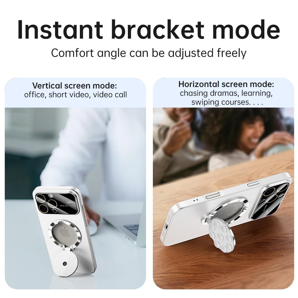 2-in-1 Wave Pattern Rotating Stand-White