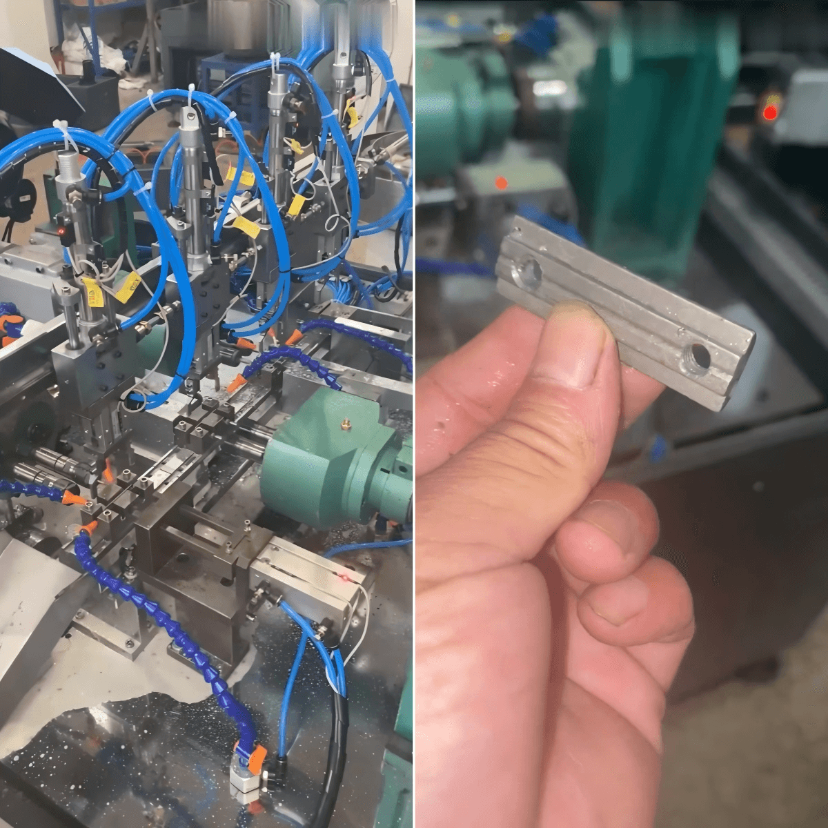 Non-standard customization tiger card automatic tapping double chamfering machine