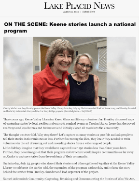 Photo of Lake Placid News On The Scene Article