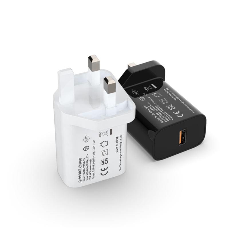 QC3 0 adapter Quick Charge QC 3.0 USB Wall Charger with UK plug UKCA CE