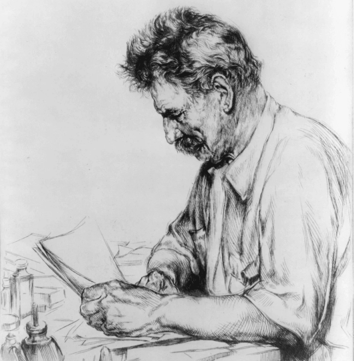 史懷哲（Albert Schweitzer）畫像。（取自wikimedia.org）