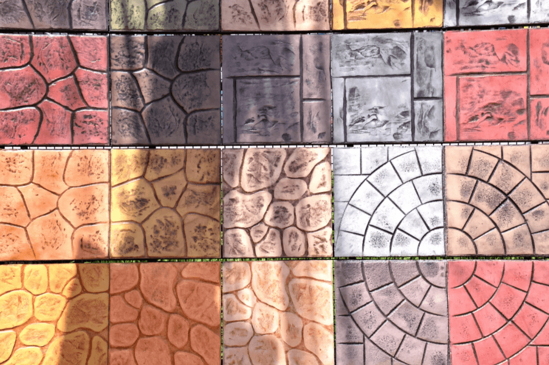 Our Colored and Stamped Concrete Palette