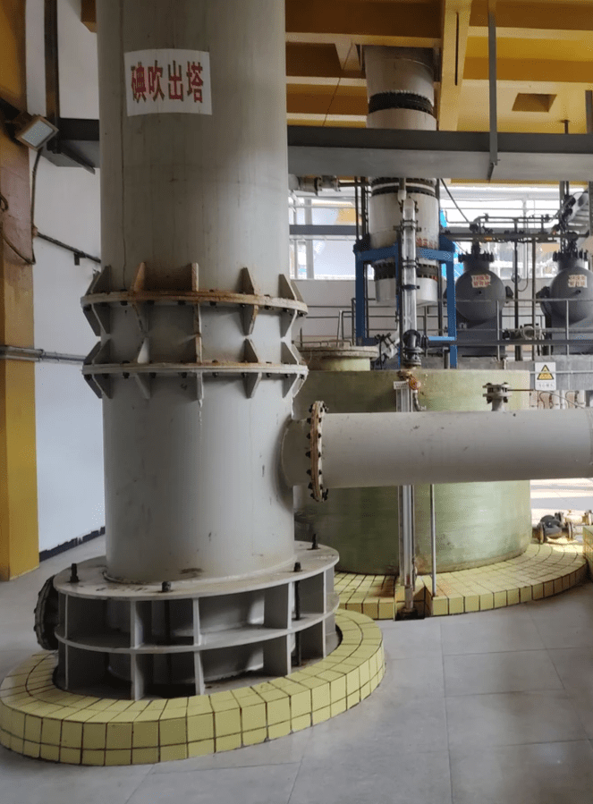 The Processes of Iodine Extraction, Air-blowing Technology