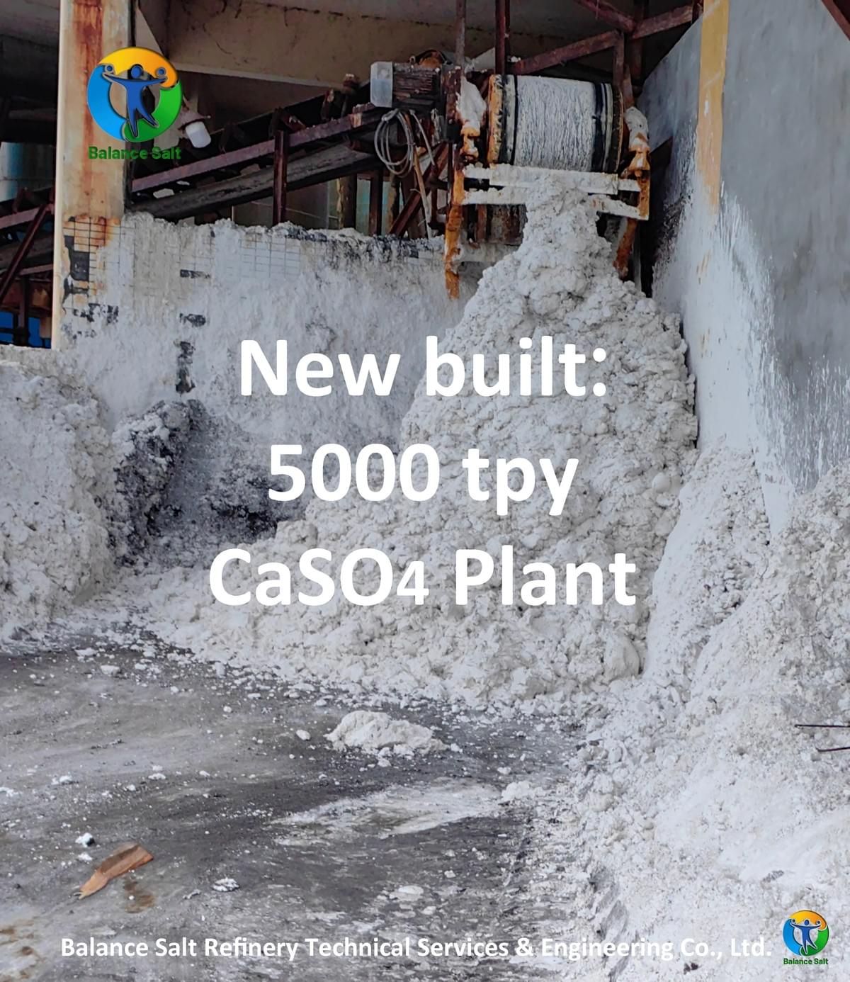 Gypsum, by-products of salt,  was  being disposed of  as  waste before