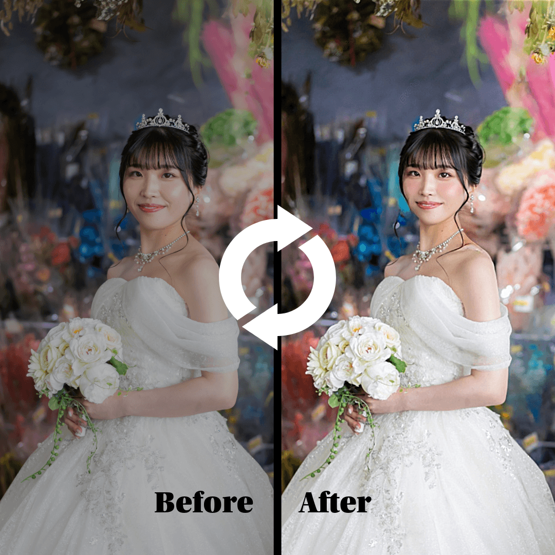 結婚式写真の補正ならスタイルアップ（style up）