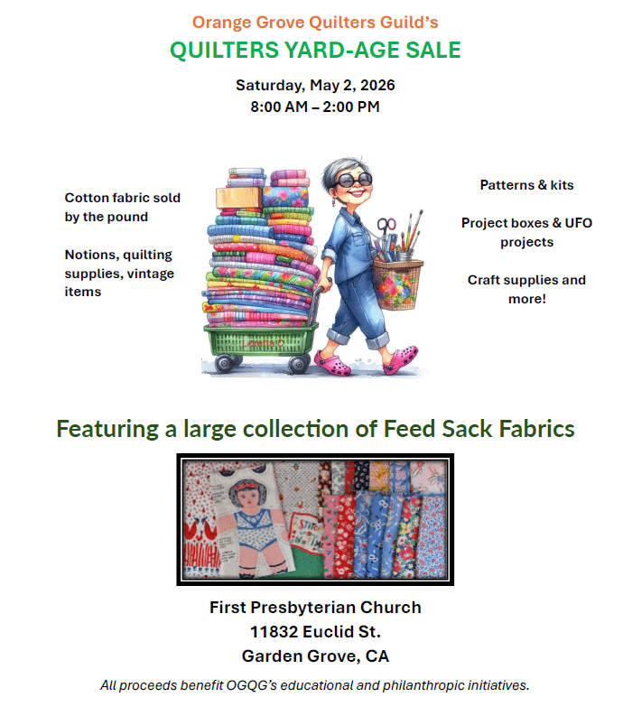 Quilters Yard-age Sale Quilters Yard-age Sale