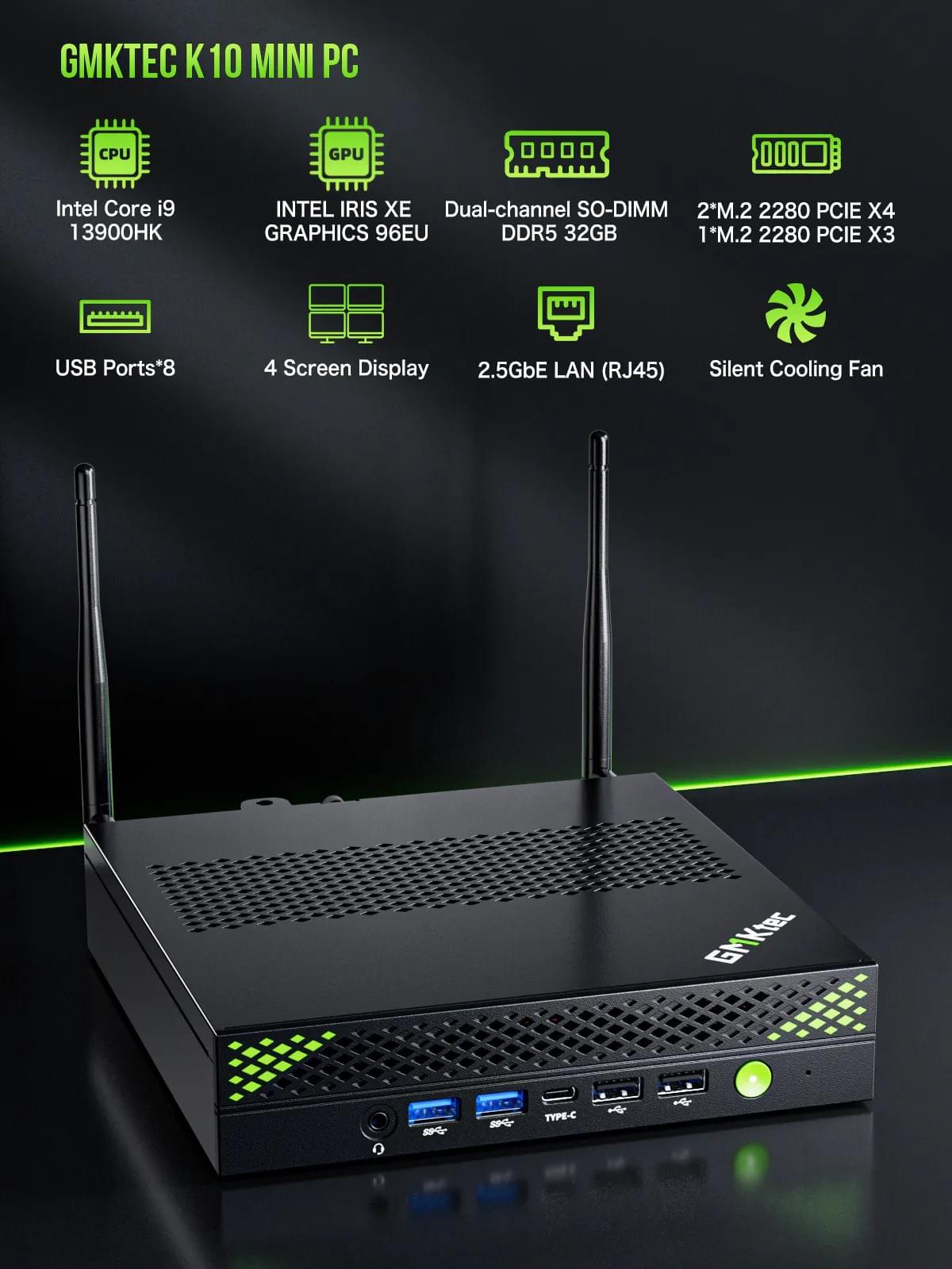 GMKtec NucBox K10  i9-13900HK 32G+1T Mini PC Intel Core