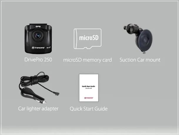 Transcend創見 DrivePro 250 行車記錄器(連64GB原裝車CAM卡) 香港行貨