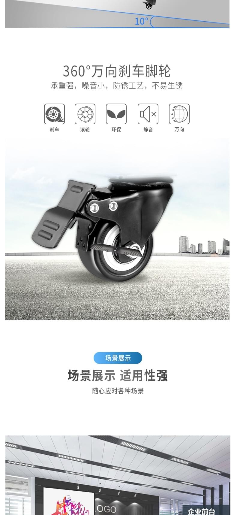 落地可移動液晶電視機支架立式推車展示掛架26-55寸