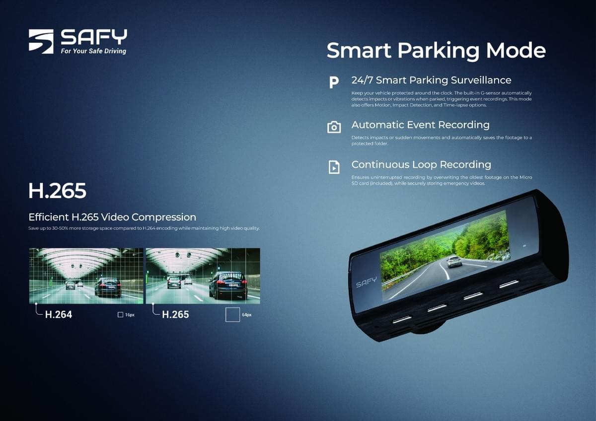 BLACKVUE SAFY9 2CH 4K/FHD 前後鏡行車記錄器 車CAM香港行貨