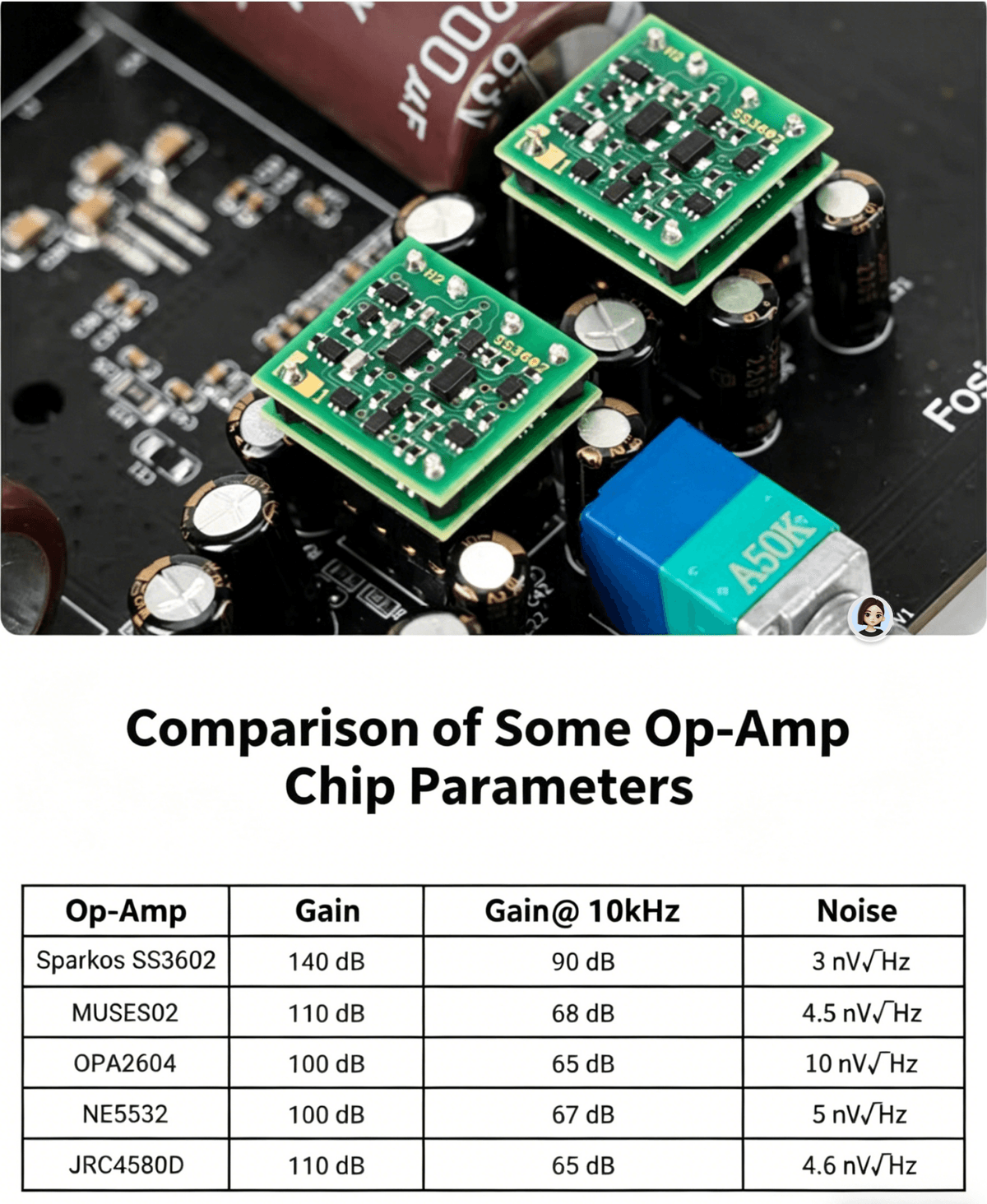 Sparkos Labs SS3602 Flagship Fully Balanced Audio Op-Amp High Gain Low Noise HiFi Upgrade Module