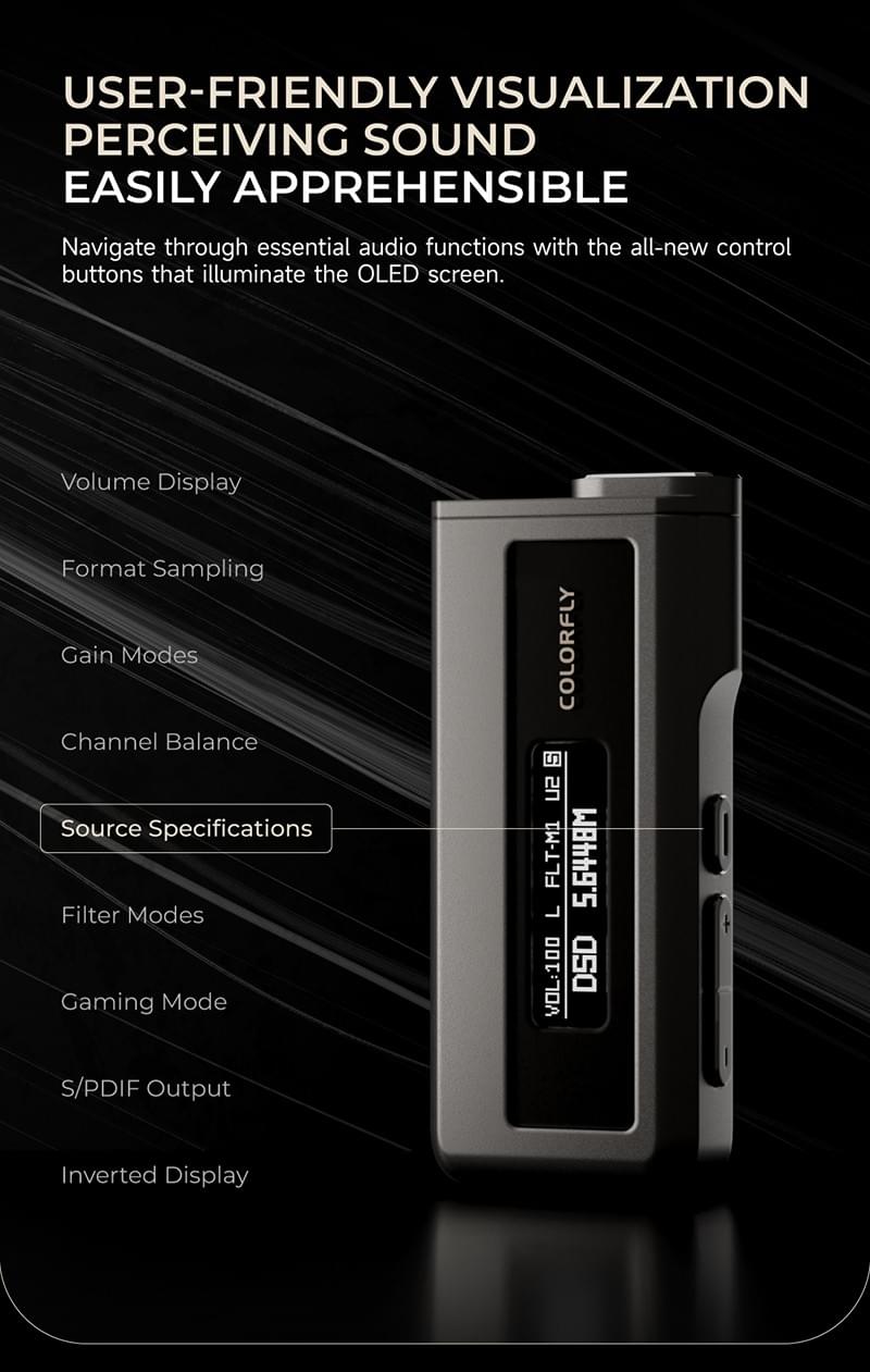 [COLORFLY]CDA M2 ポータブルミニ USB DAC/AMP ヘッドホンアンプです 2*CS43198  PCM768 DSD256 3.5mm + 4.4mm