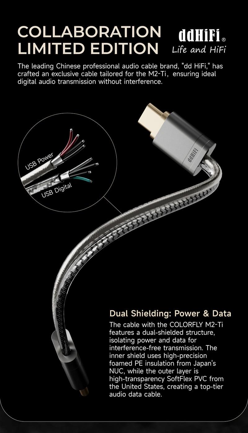 [COLORFLY]CDA M2 ポータブルミニ USB DAC/AMP ヘッドホンアンプです 2*CS43198  PCM768 DSD256 3.5mm + 4.4mm