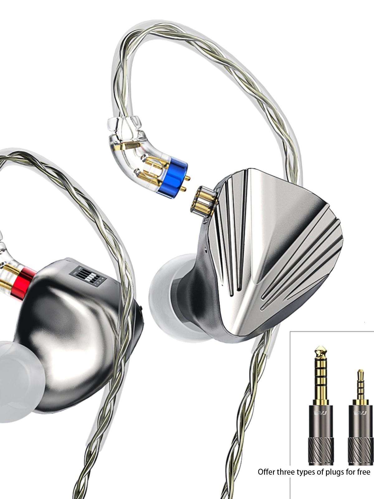 Kumo凌雲HIFIイヤホン入耳式16動鉄平衡4.4 3.5有線チューニング可能CVJ連名KAEI