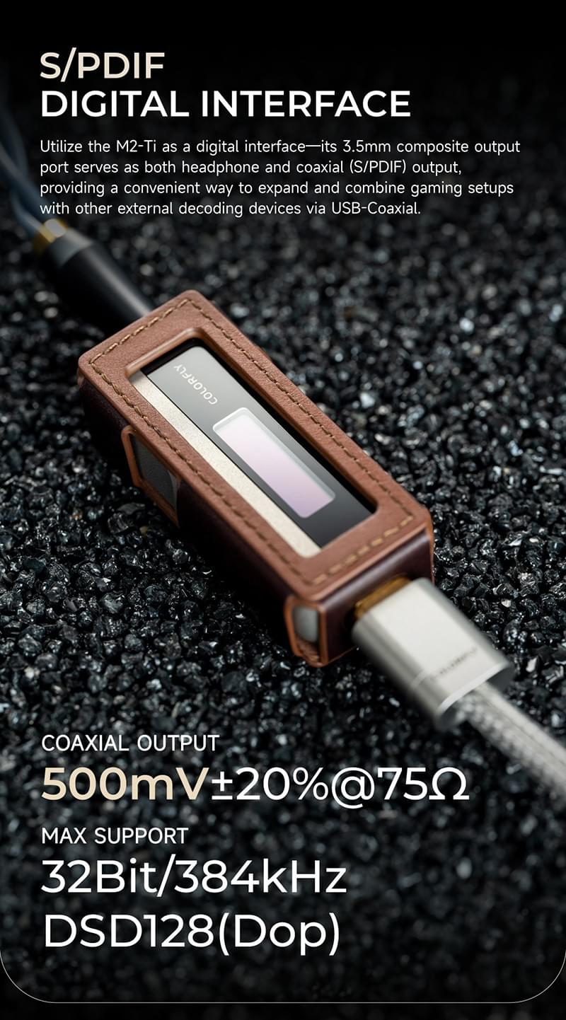 [COLORFLY]CDA M2 ポータブルミニ USB DAC/AMP ヘッドホンアンプです 2*CS43198  PCM768 DSD256 3.5mm + 4.4mm