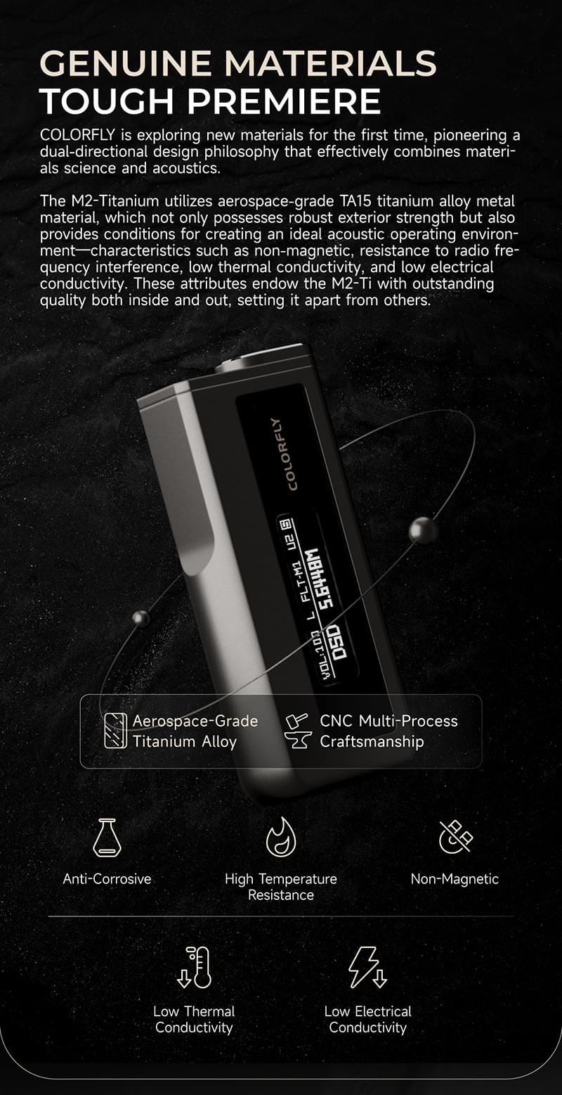 [COLORFLY]CDA M2 ポータブルミニ USB DAC/AMP ヘッドホンアンプです 2*CS43198  PCM768 DSD256 3.5mm + 4.4mm