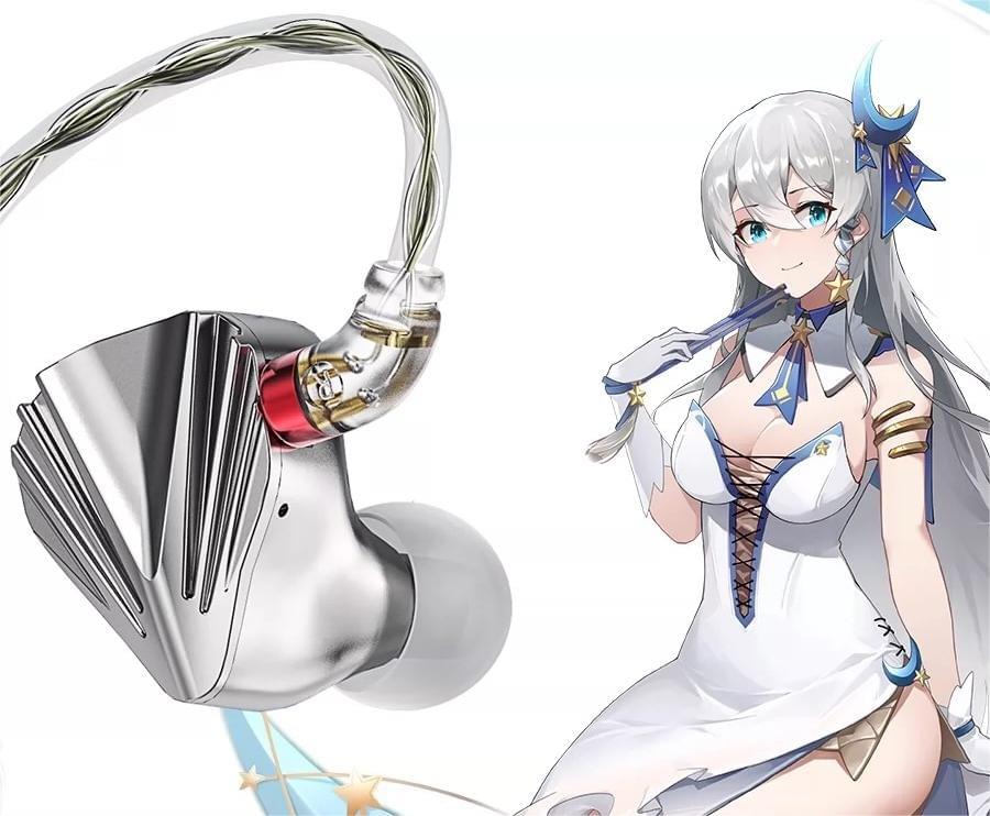 Kumo凌雲HIFIイヤホン入耳式16動鉄平衡4.4 3.5有線チューニング可能CVJ連名KAEI