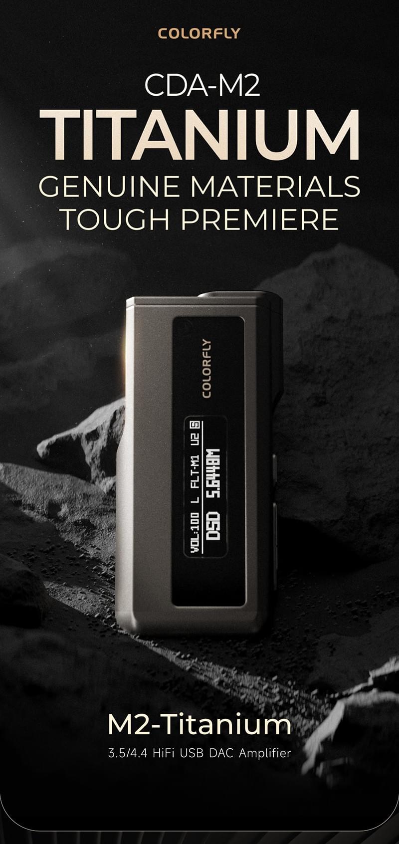 COLORFLY CDA M2 Portable MINI USB DAC/AMP Headphone Amplifier 2*CS43198 chip PCM768 DSD256 3.5+4.4mm