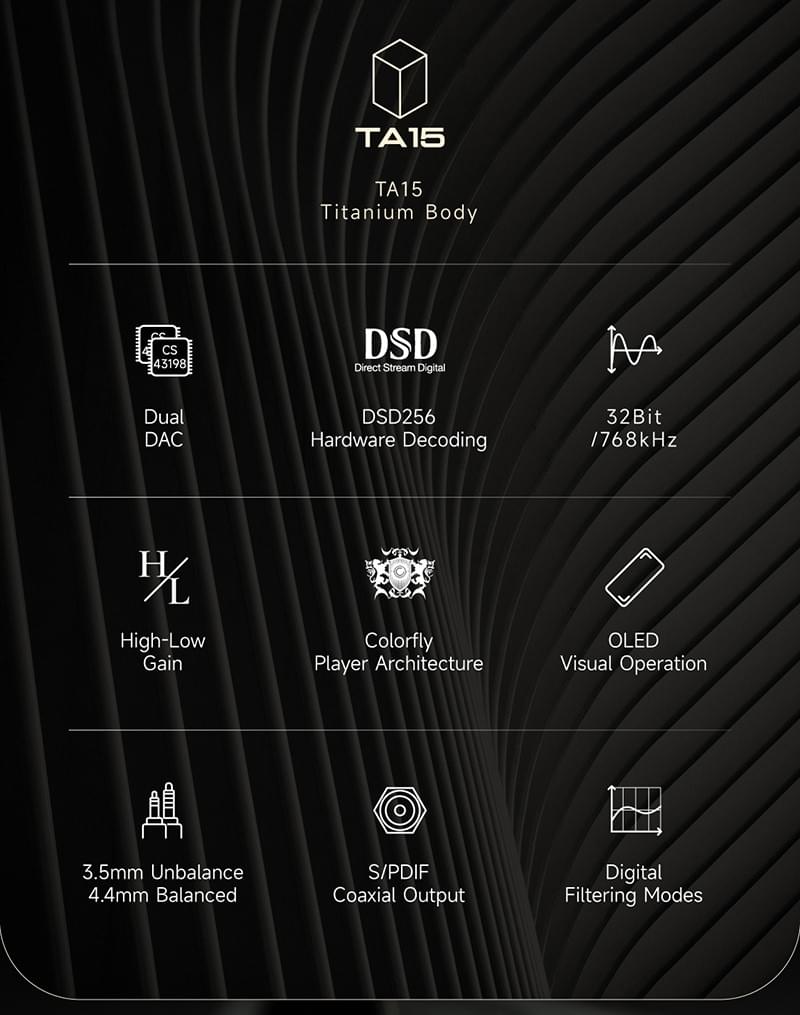 [COLORFLY]CDA M2 ポータブルミニ USB DAC/AMP ヘッドホンアンプです 2*CS43198  PCM768 DSD256 3.5mm + 4.4mm