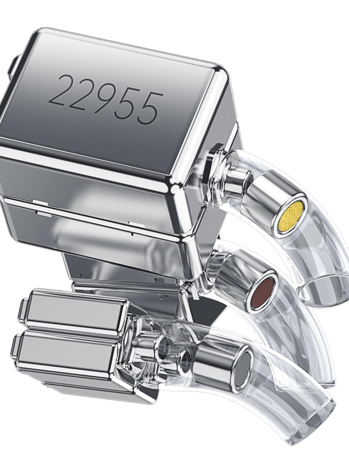 Kumo凌雲HIFIイヤホン入耳式16動鉄平衡4.4 3.5有線チューニング可能CVJ連名KAEI