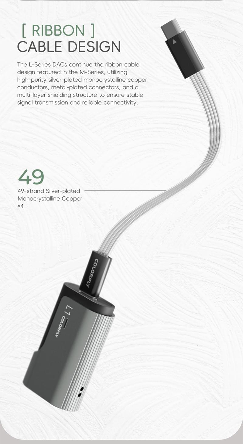 Colorfly L1 Portable HiFi Dac Headphone Amp PCM 32bit/768kHz with USB Input and 3.5mm/4.4m