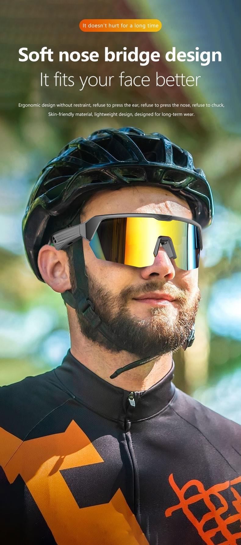 IG-05 AI Cycling Sunglasses,130mAh, Music Play, CE RoHS FCC PPE 