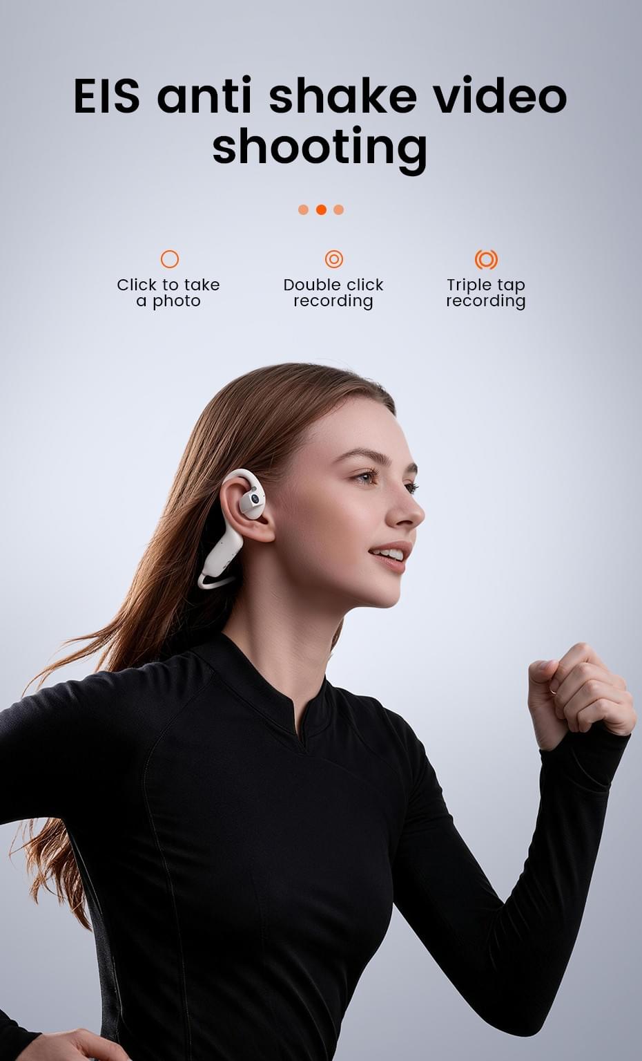 Open-ear Headset with Built-in HD Camera | Hands-Free Wearable Video & Audio Device