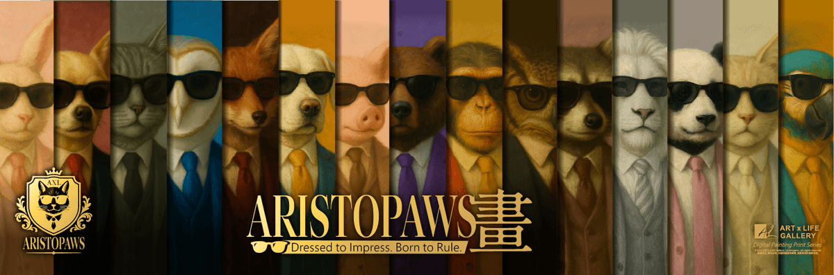 Aristopaws系列【印刷畫 / 貴族全席組】