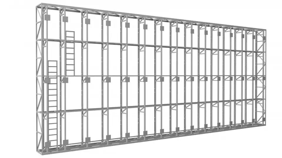 Outdoor Rear Service Frame Design