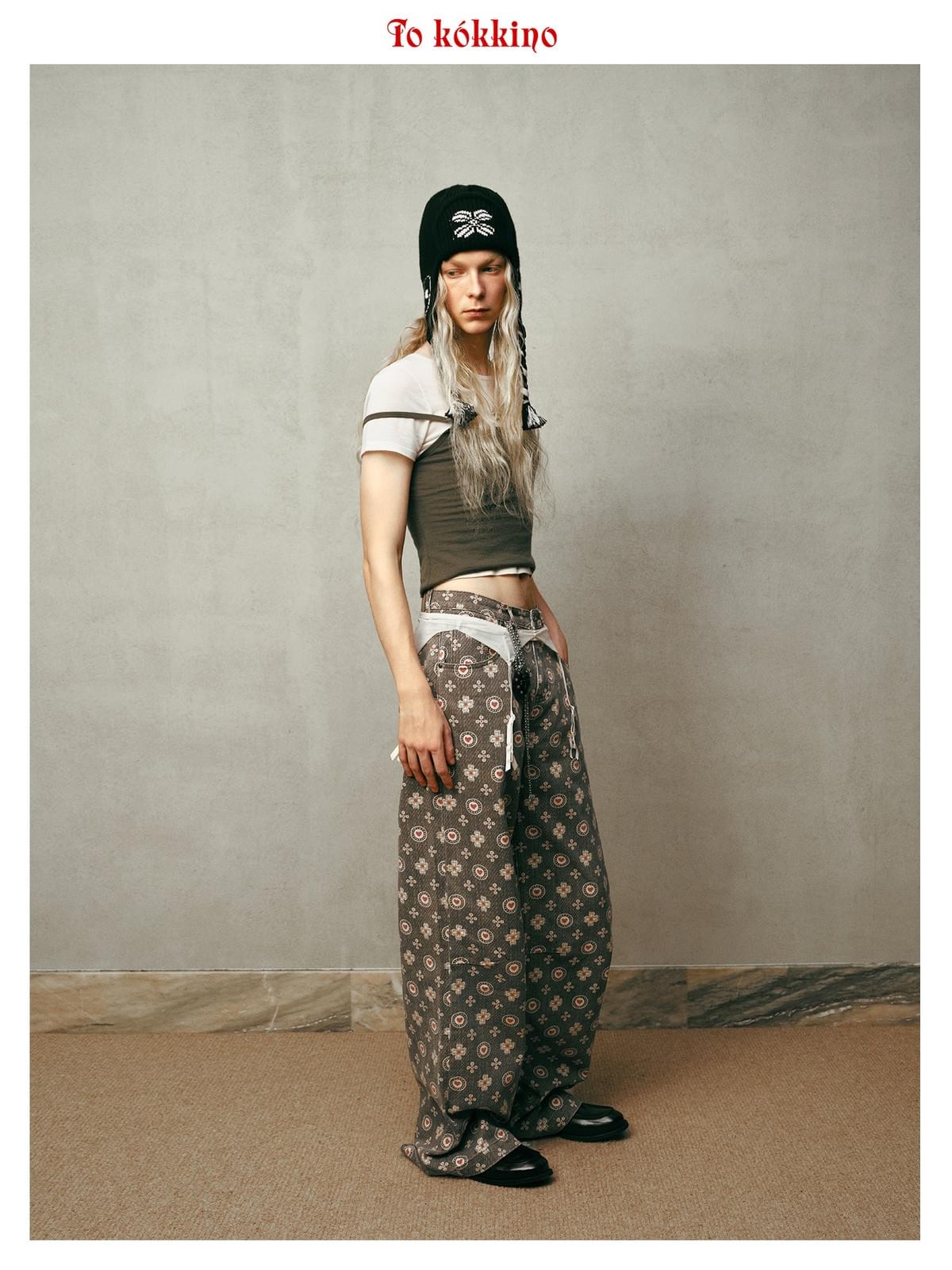tokokkino* Monogram Low-Rise Jeans