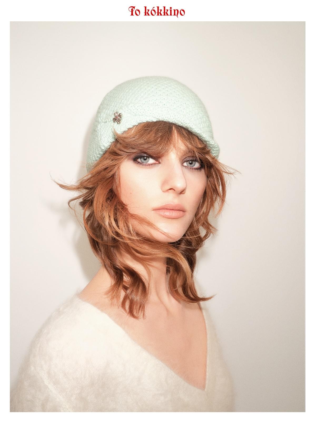 tokokkino*「Domed Fold-back」 Multi-way Cashmere Cuffed Sailor Hat