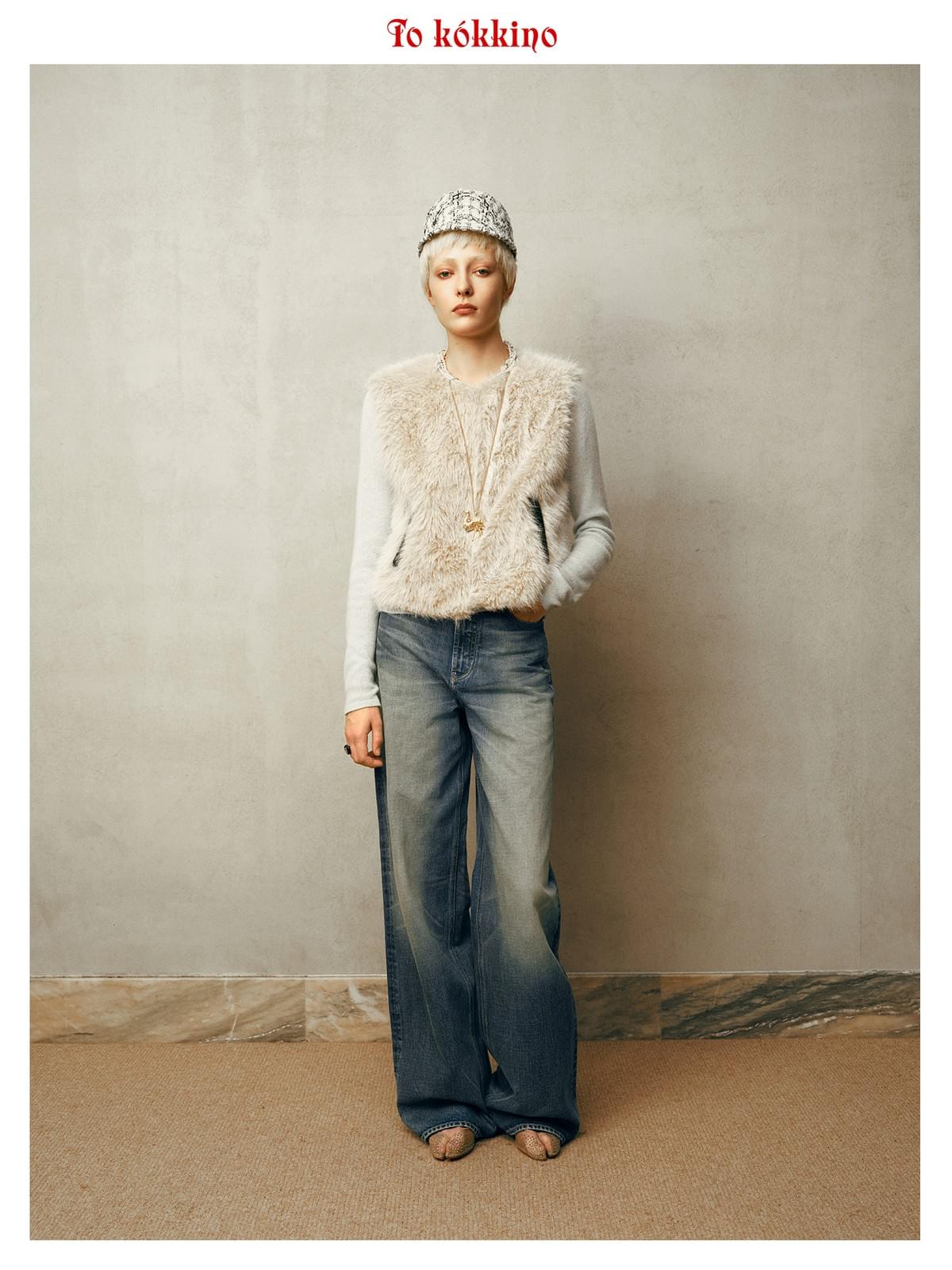 tokokkino* Two-Tone Retro Jeans