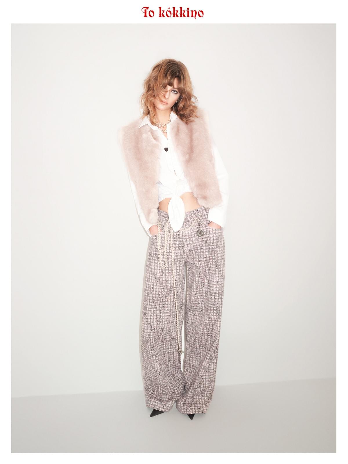 tokokkino*「Tender Rebellion」Natural Pearl and Purple Gold Ebony Necklace