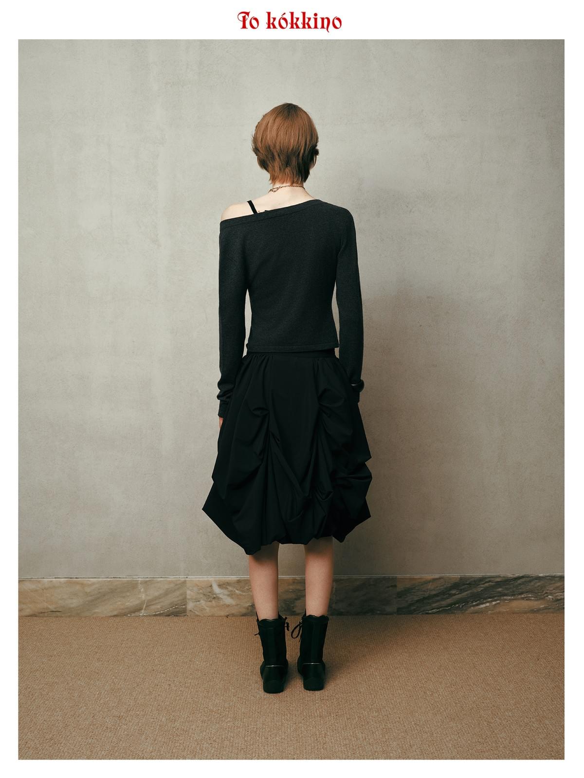 tokokkino* Ruched Bubble Dress